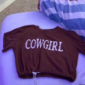 Small rue 21 cow girl shirt